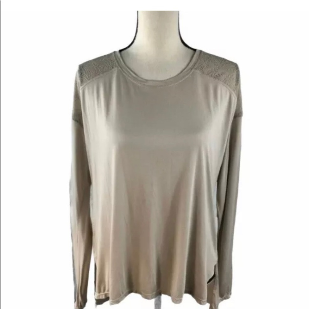 BCBG MAXAZRIA AVA Top Long Sleeve Hi-Low